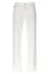 Dolce & Gabbana Denim Trousers With Logo Detail And Pockets
