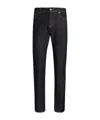 Dolce & Gabbana Trousers With Belt Loops And Contrast Stitching In Black