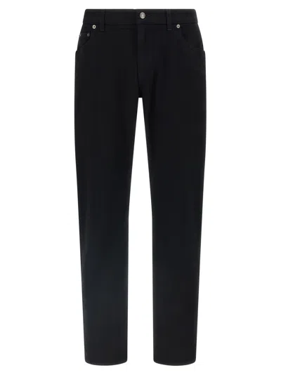 Dolce & Gabbana Logo Plaque Jeans In Multi