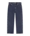 Dolce & Gabbana Logo Print Straight Jeans In Black