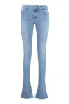 Dolce & Gabbana Logo Plaque Jeans In Blue
