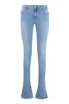 Dolce & Gabbana Logo Plaque Jeans In Blue