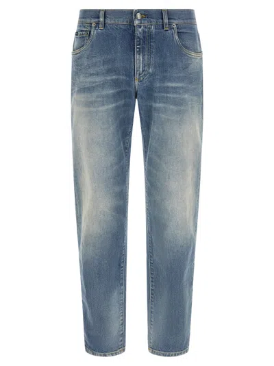 Dolce & Gabbana Straight-leg Denim Jeans In Blue
