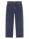 Dolce & Gabbana Boy's Logo-plaque Jeans In Blue