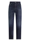 Dolce & Gabbana Dolce&gabbana Blue Denim Boyfriend Jeans In Multi