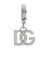 Dolce & Gabbana Logo-plaque Keyring In Gray