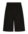 Dolce & Gabbana Drawstring Track Shorts In Black