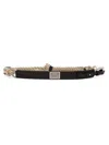 Dolce & Gabbana Logo-plaque Leather Belt In Brown