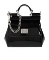 Dolce & Gabbana Logo-plaque Leather Mini Bag In Black