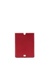 Dolce & Gabbana Logo-plaque Leather Tablet Case In Red