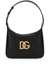 Dolce & Gabbana Leather Tote Bag With Logo Plaque In Black