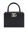 Dolce & Gabbana Logo-plaque Leather Tote Bag In Green