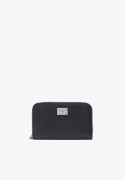 Dolce & Gabbana Logo-plaque Leather Wallet