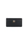 Dolce & Gabbana Logo-plaque Leather Wallet In Black