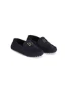 Dolce & Gabbana Logo-plaque Loafers In Blue