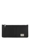 Dolce & Gabbana Logo Plaque Long Card Holder In Black