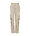 Dolce & Gabbana Denim Cargo Pants In Nude