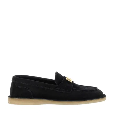 DOLCE & GABBANA DOLCE  GABBANA LOGO PLAQUE MOCASSINS