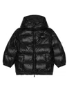 Dolce & Gabbana Logo-plaque Padded Jacket In Black