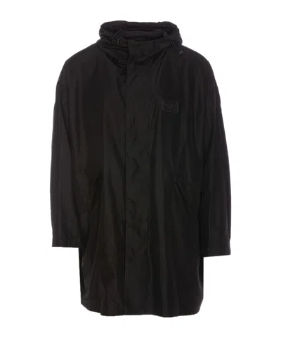 Dolce & Gabbana Logo-plaque Parka In Black