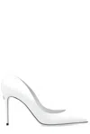 Dolce & Gabbana Metallic Leather Pumps In Argento