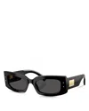 Dolce & Gabbana Rectangle-frame Sunglasses In Black