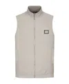 Dolce & Gabbana Logo-plaque Reversible Gilet In White