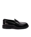 Dolce & Gabbana Women's Black Casual Moccasin Metallic Logo Heel In Black