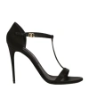 Dolce & Gabbana Woman Sandals Black Size 7.5 Textile Fibers In Black