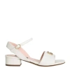 Dolce & Gabbana Logo-plaque Sandals In White