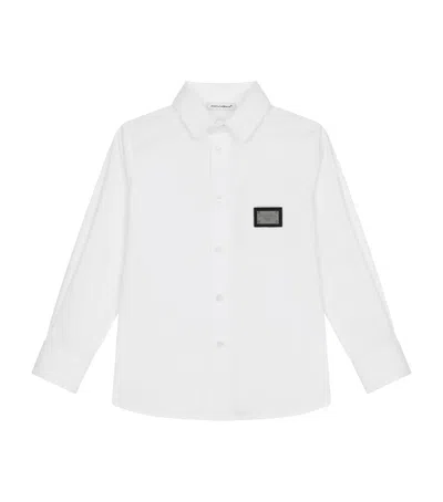 DOLCE & GABBANA LOGO PLAQUE SHIRT