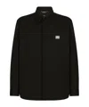 Dolce & Gabbana Men's Cotton Blend Shirt With Logo In Black