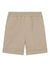 Dolce & Gabbana Logo-plaque Shorts In Brown