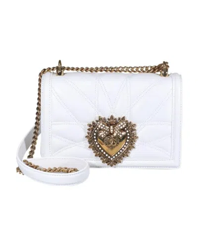 DOLCE & GABBANA DOLCE  GABBANA DEVOTION LOGO PLAQUE SHOULDER BAG