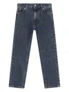 Dolce & Gabbana Logo-plaque Skinny Jeans In Blue