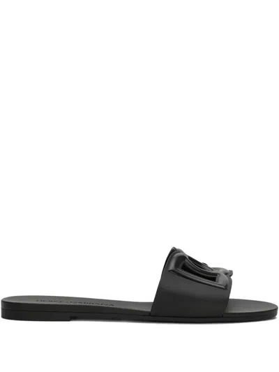 Dolce & Gabbana Dolce&gabbana Black Bianca Sliders