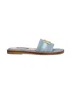 Dolce & Gabbana Logo-plaque Slides In Blue
