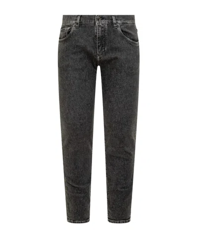 Dolce & Gabbana Button-fastening Jeans In Black