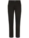 Dolce & Gabbana Slim-fit Stretch Denim Jeans In Black