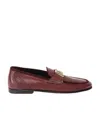 Dolce & Gabbana Dolce  Gabbana Logo Plaque Slip-on Loafers In Red