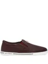 Dolce & Gabbana Logo-plaque Slip-on Sneakers In Red