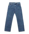 Dolce & Gabbana Logo-plaque Straight Jeans In Blue