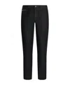 Dolce & Gabbana Logo Plaque Straight-legged Jeans In Black