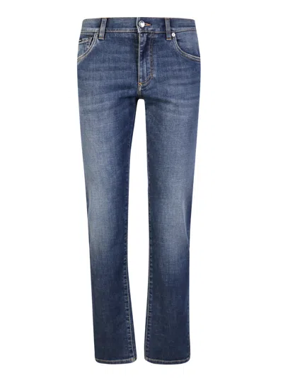Dolce & Gabbana Straight-leg Denim Jeans In Combined Colour