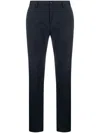 Dolce & Gabbana Midnight Blue Stretch-cotton Trousers For Men In Blue