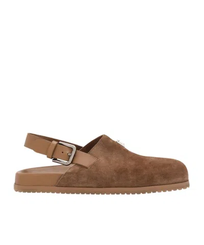 DOLCE & GABBANA DOLCE  GABBANA LOGO PLAQUE ROUND TOE MULES