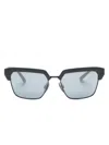 DOLCE & GABBANA LOGO-PLAQUE SUNGLASSES