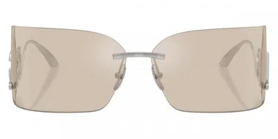 Dolce & Gabbana Logo-plaque Sunglasses In Brown
