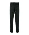 Dolce & Gabbana Virgin Wool Trouser With Drawstring In Black