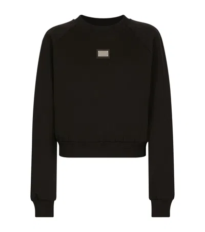 DOLCE & GABBANA LOGO PLAQUE SWEATSHIRT